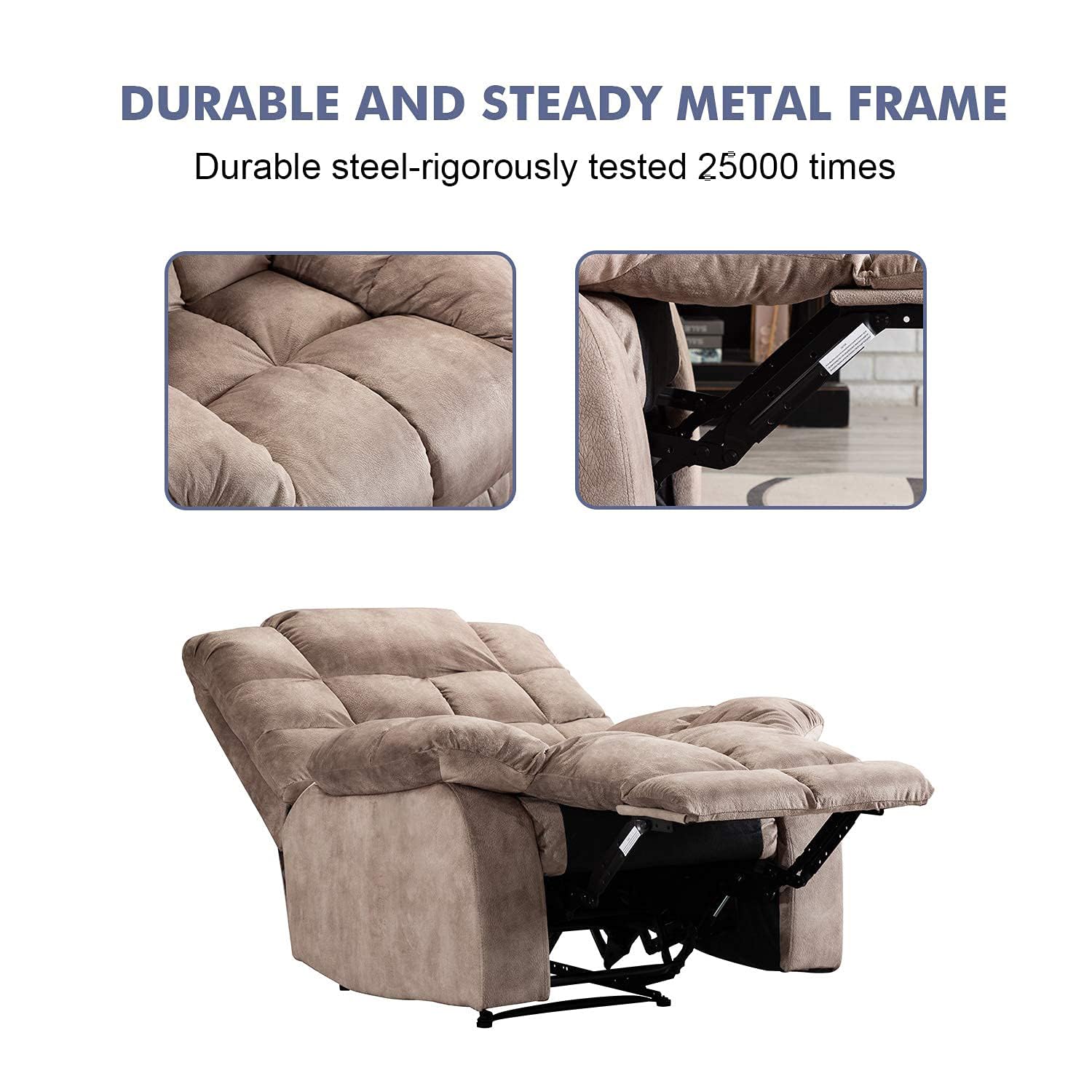 LunaLounge Recliner Armchair – Footrest & Adjustable Backrest