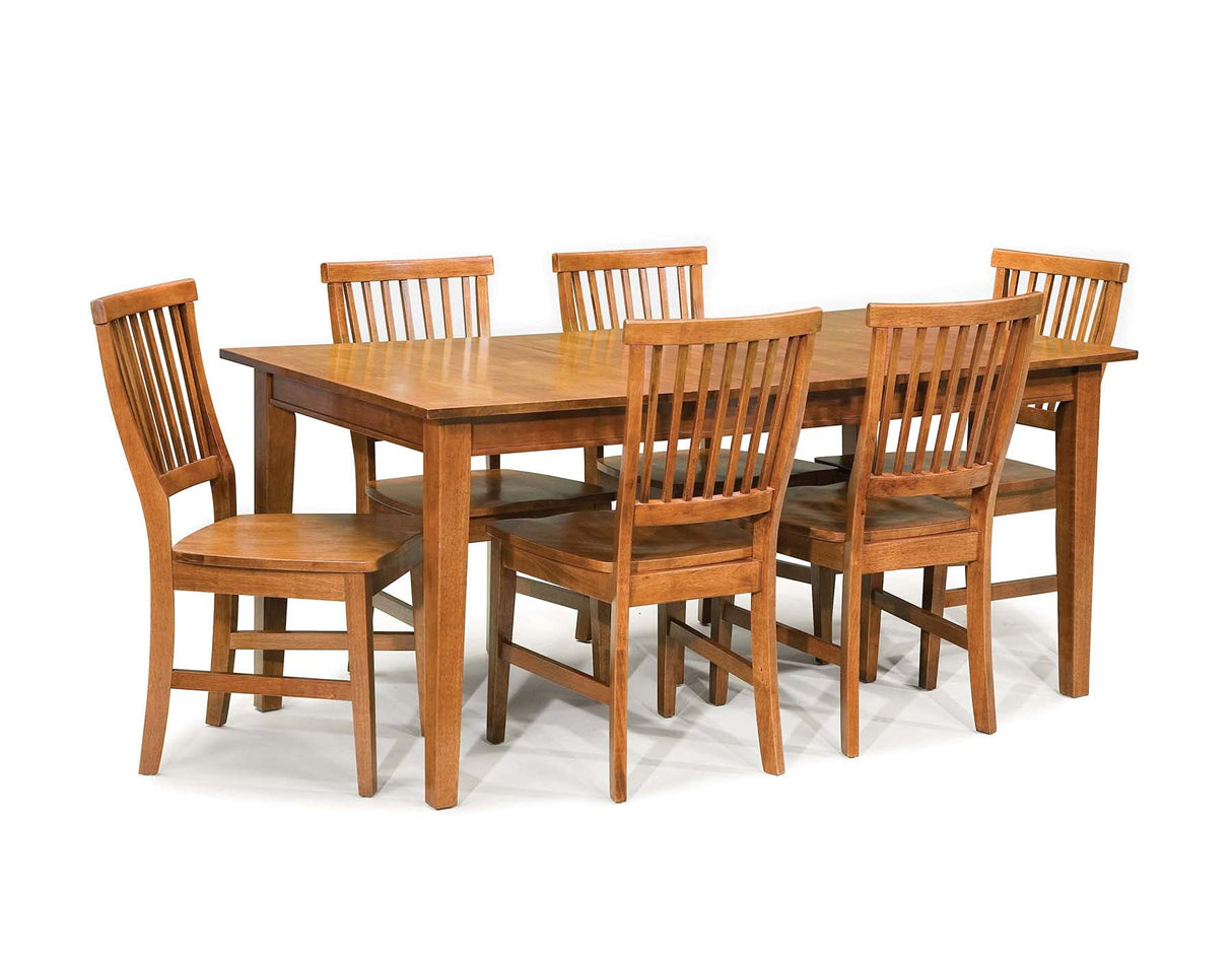 Crafts 7 Piece Dining Set, Oak