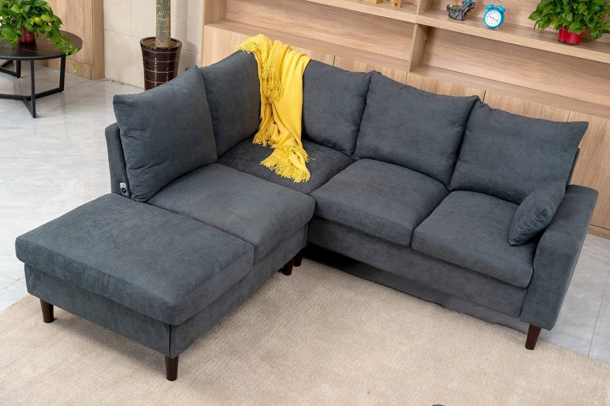 Convertible Sectional Sofa Couch, L-Shaped Corner Couch