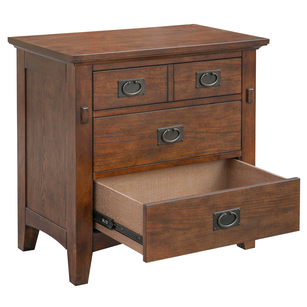 Mission Bay 3 Drawer Nightstand