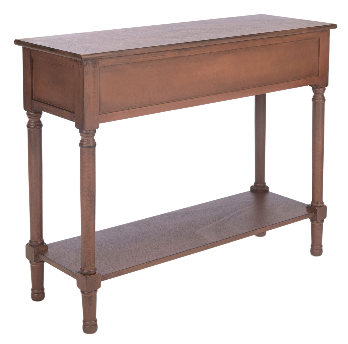 Home Collection Allura Brown 2-Drawer Bottom Shelf Console Table