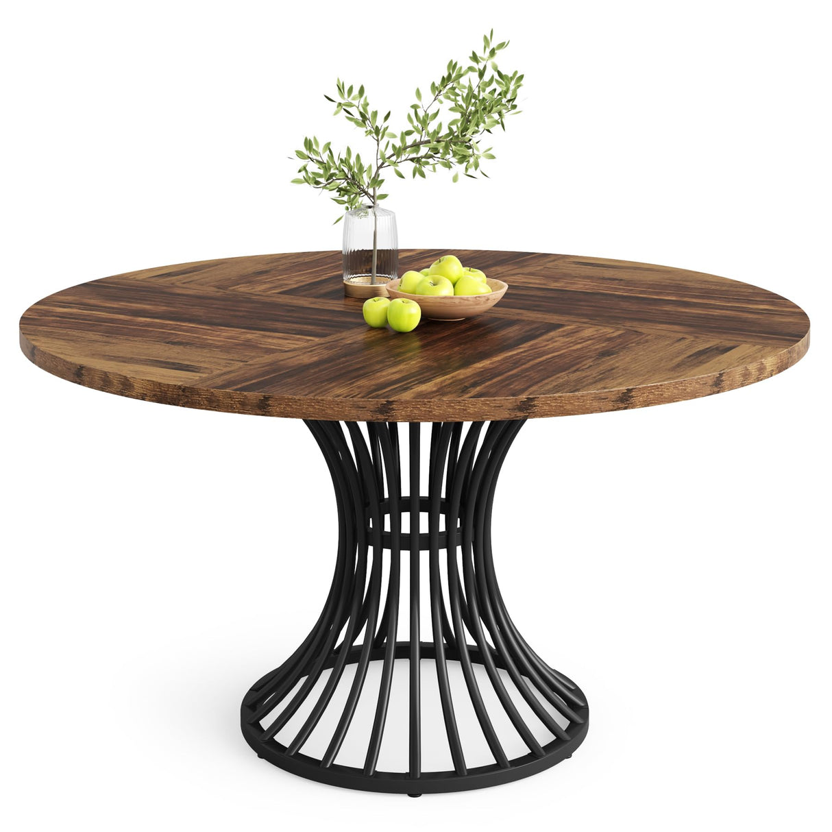 47-Inch Round Dining Table for 4-6 People