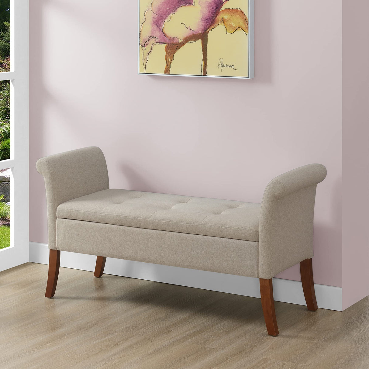 Concepts Designs4Comfort Garbo Upholstered Storage Bench