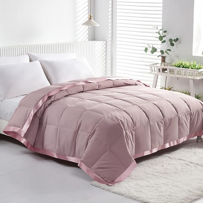 Lightweight Down Feather Fibers Blanket, Summer Cooling Down Feather Fibers Comforter