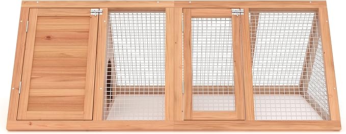 FeatherHaven Wooden Chicken Coop with Nesting Box & Sliding Tray
