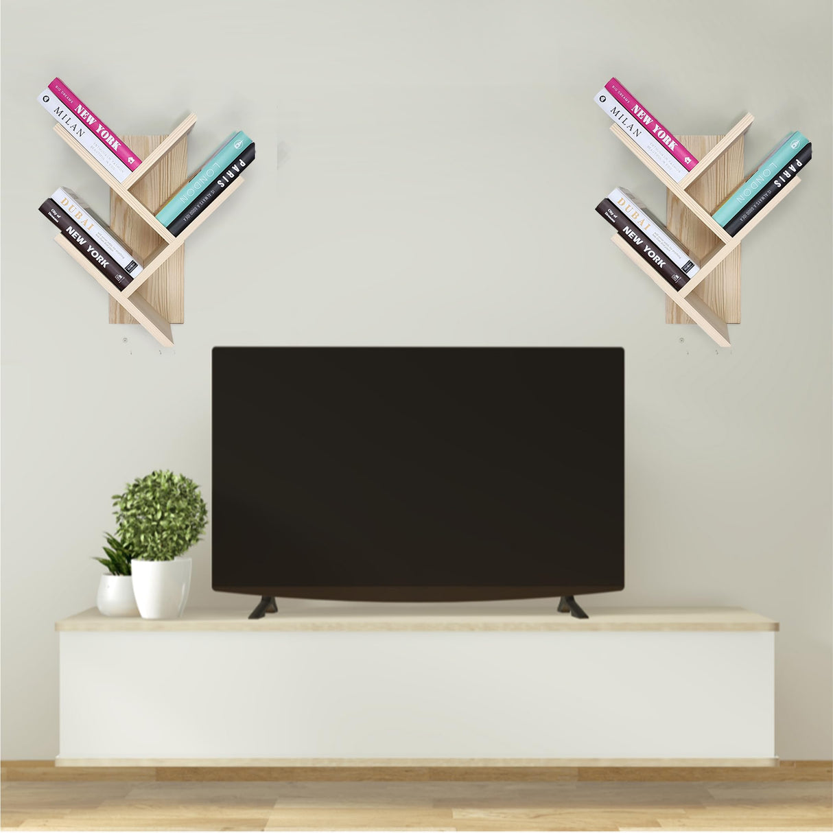 Tree Bookshelf 7-Tier | Wall Bookshelf | Book Organizer