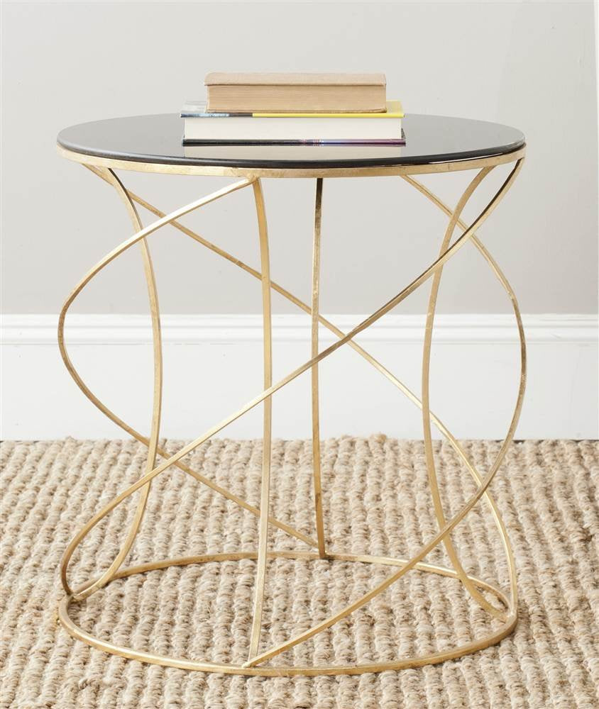 Home Collection Cagney Gold Accent Table