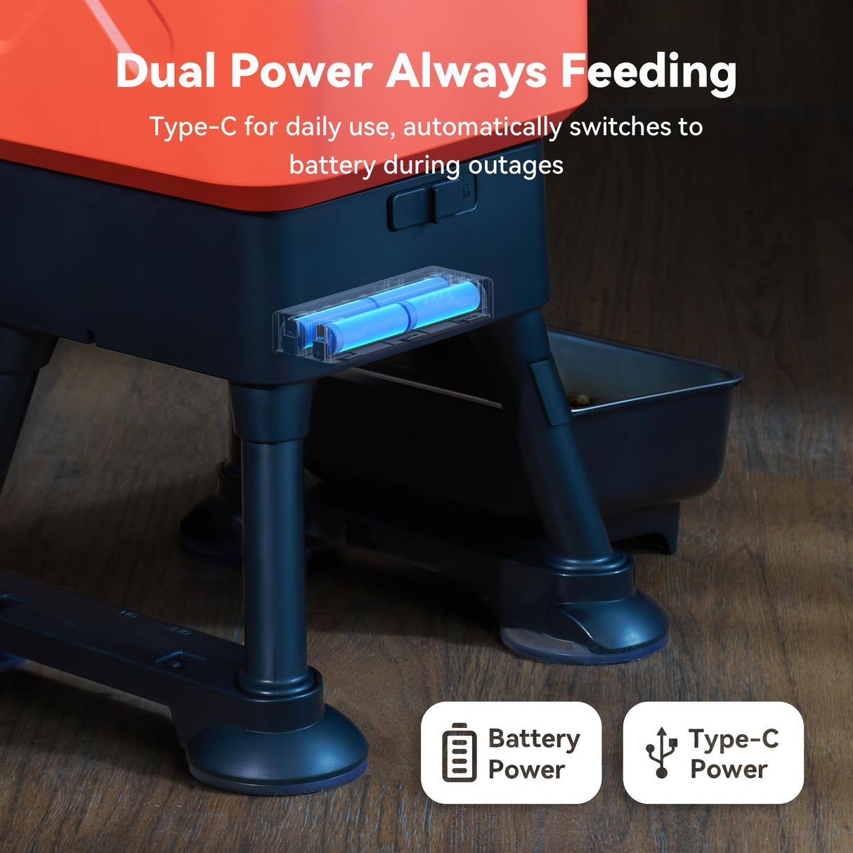 14L Automatic Dog Feeder with WiFi App Control & Anti-Blockage System