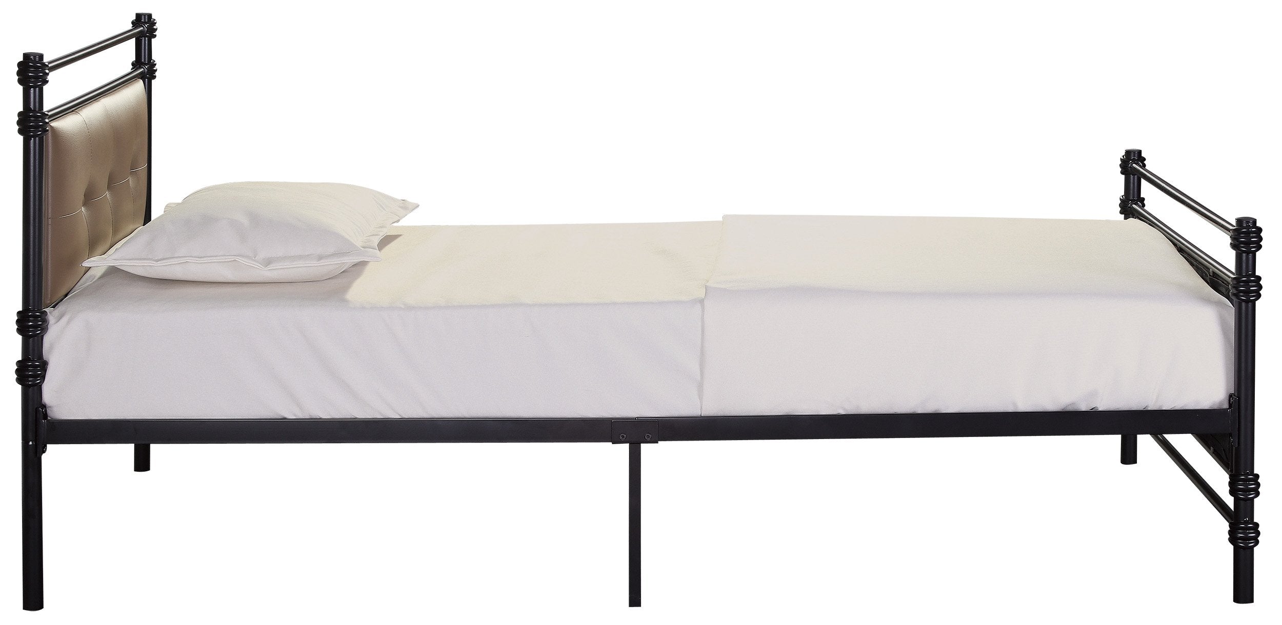 Homelegance Jayla Metal Platform Bed, Twin, Black