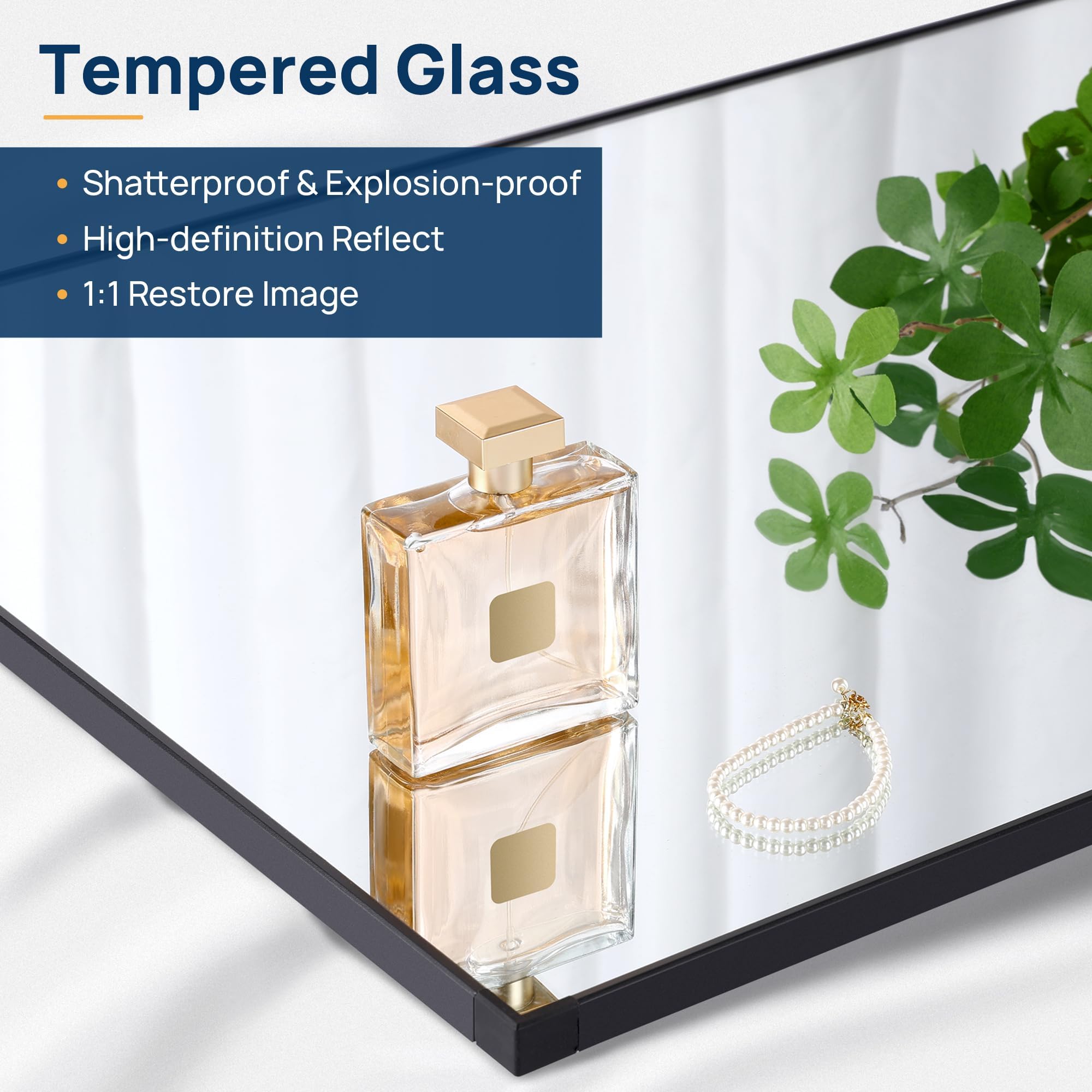 63"x20" Full Length Mirror with Stand, Large Body Mirror Hanging or Leaning Against Wall