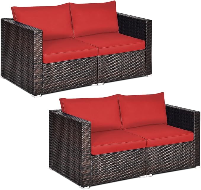 Outdoor Wicker Corner Sofa Set