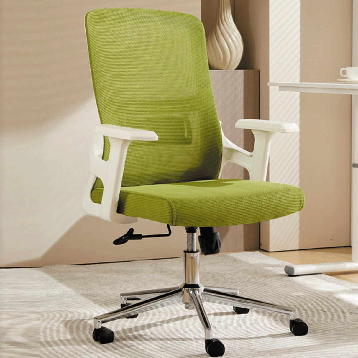 Ergonomic Mesh Office Chair with Adjustable Height Lumbar Support and 360° Rotation