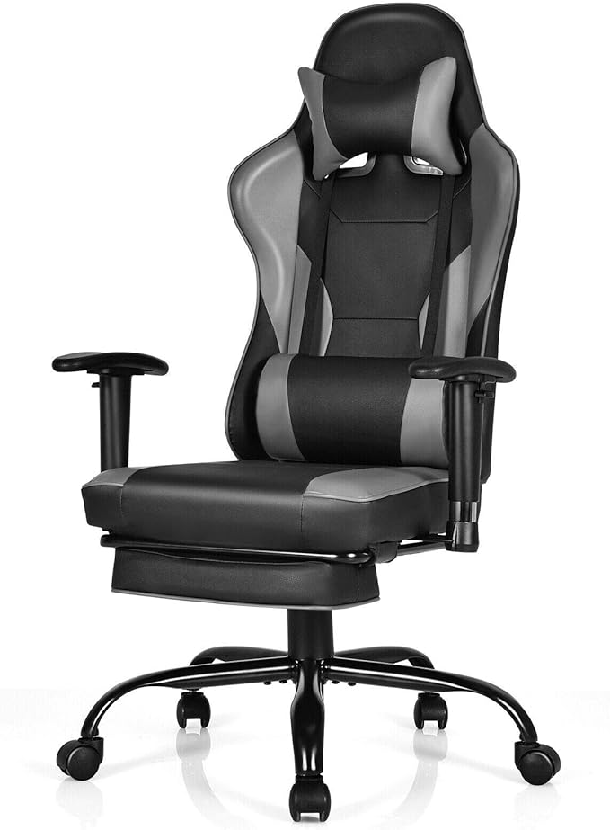 Massage Gaming Chair, Adjustable Racing Computer Task Chair Recliner