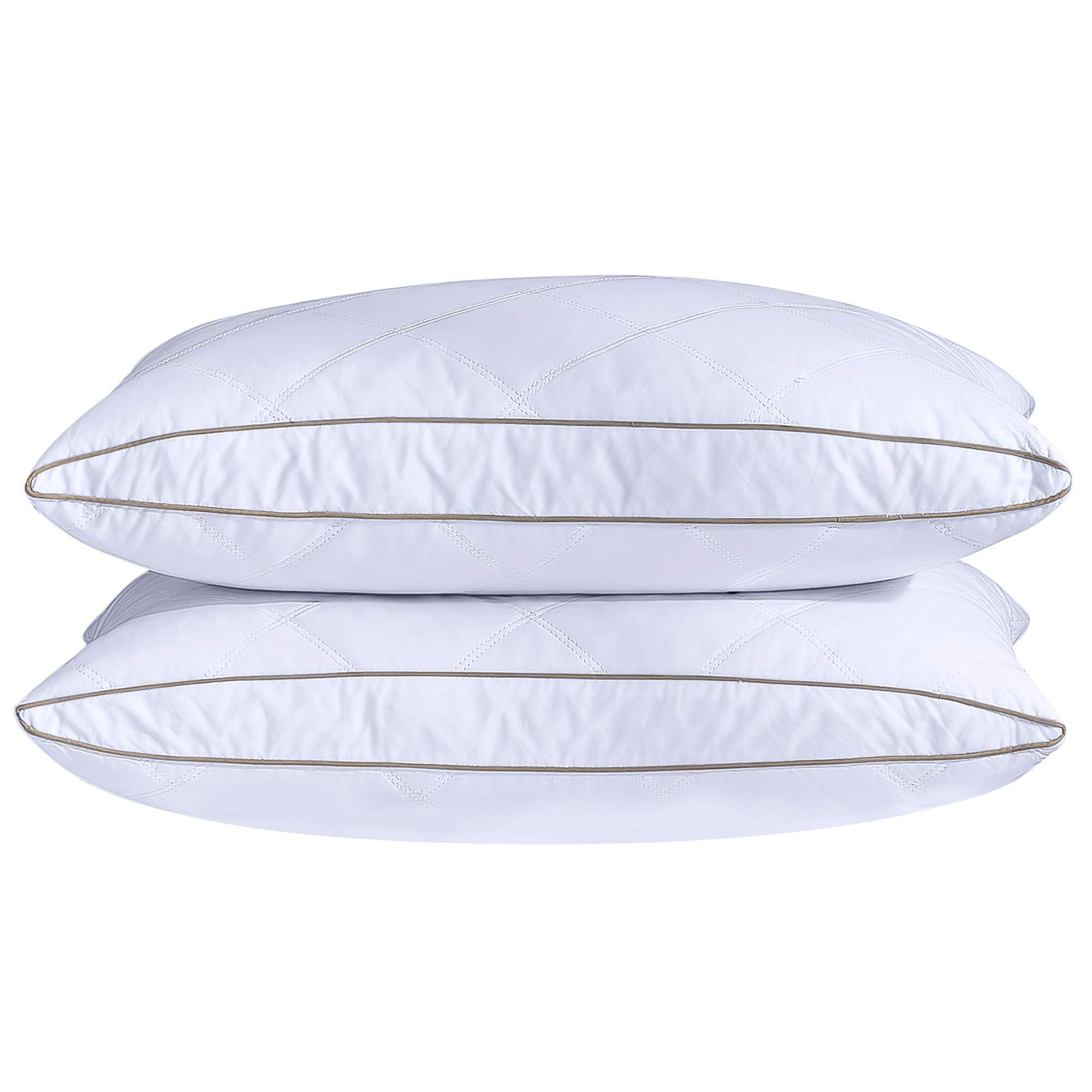 Natural Goose Down Feather Pillows for Sleeping Oval Gusseted Feather Down Pillow