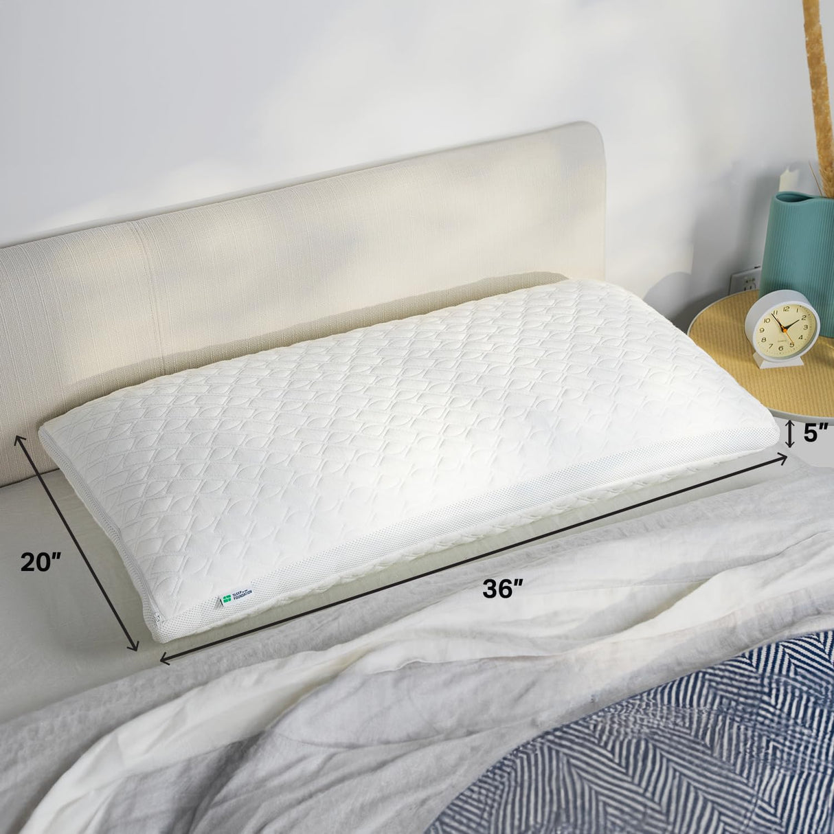 Shredded Memory Foam Pillow for Sleeping - Adjustable & Cooling Pillow for Side Sleepers and All Sleeping Positions