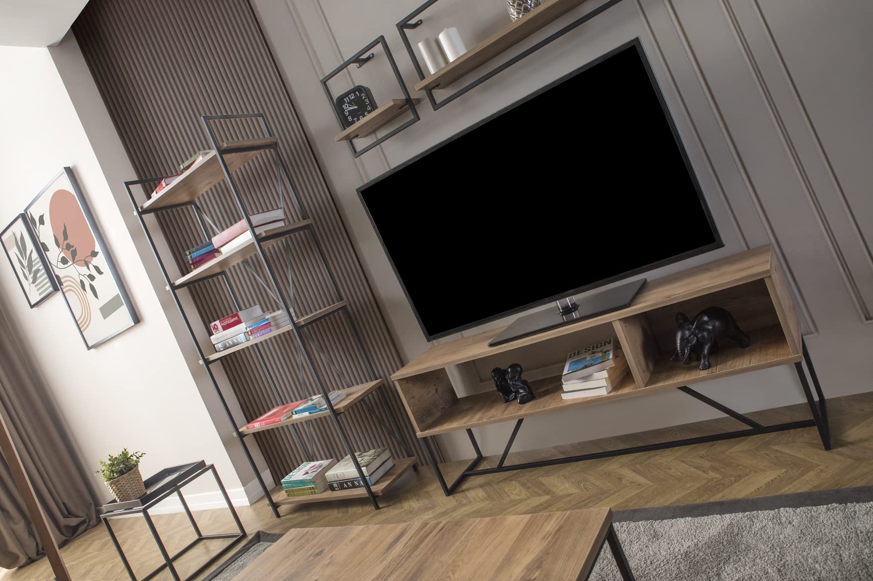 Sloan Media Console, Modern and Minimalist TV Stand for TVs up to 55"