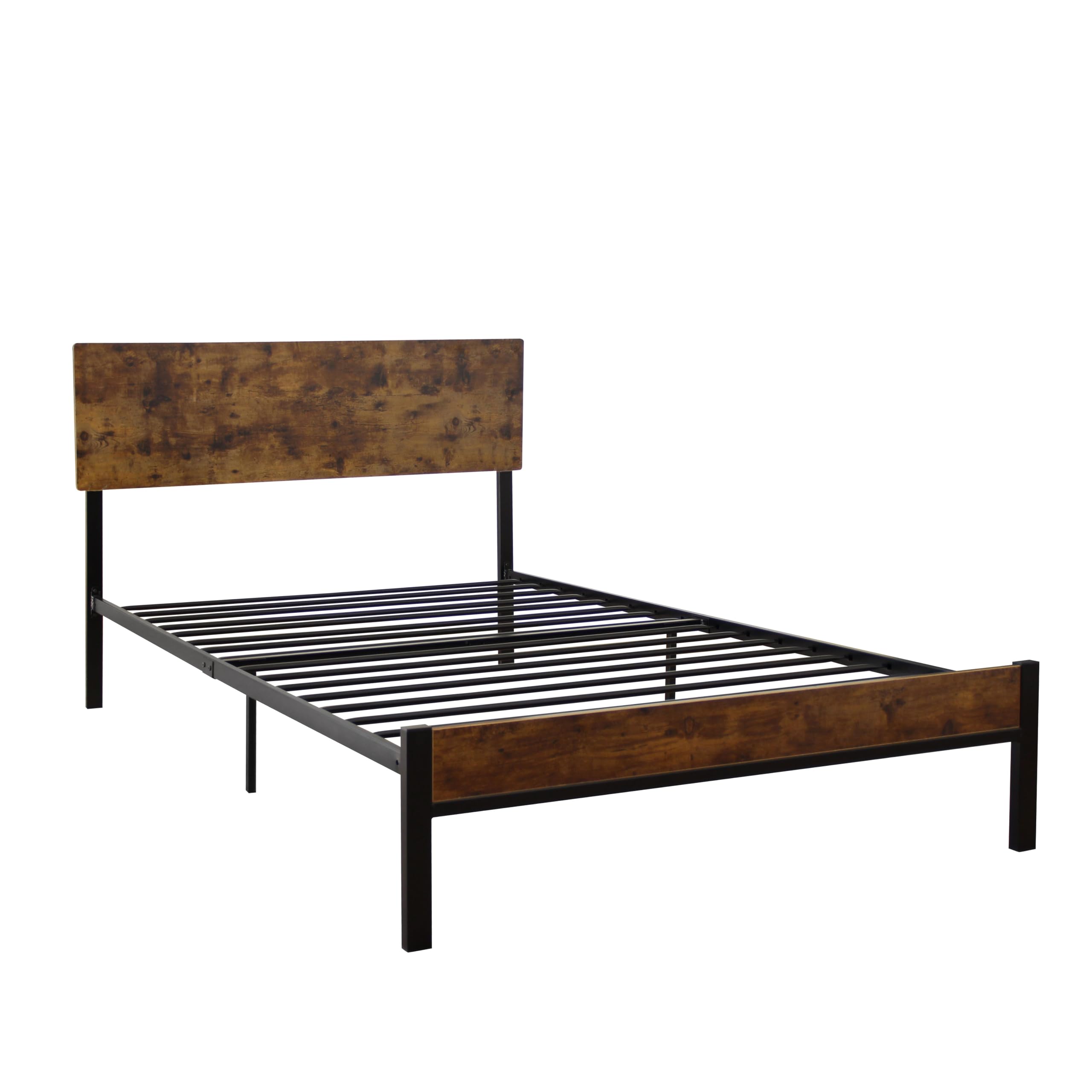 Strawberry Fairy Twin Size Metal Bed Frame with Sturdy System, Modern Style and Comfort for Any Bedroom, Black