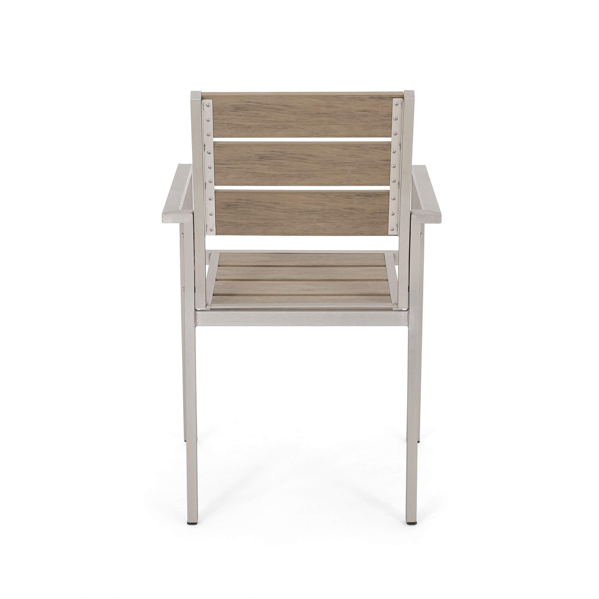 Great Deal Furniture Belle Outdoor Modern Aluminum Dining Chair