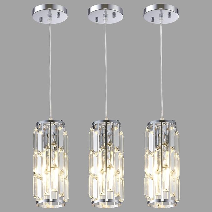 2 Pendant lamp Modern Pendant lamp, Mini Crystal Pendant lamp