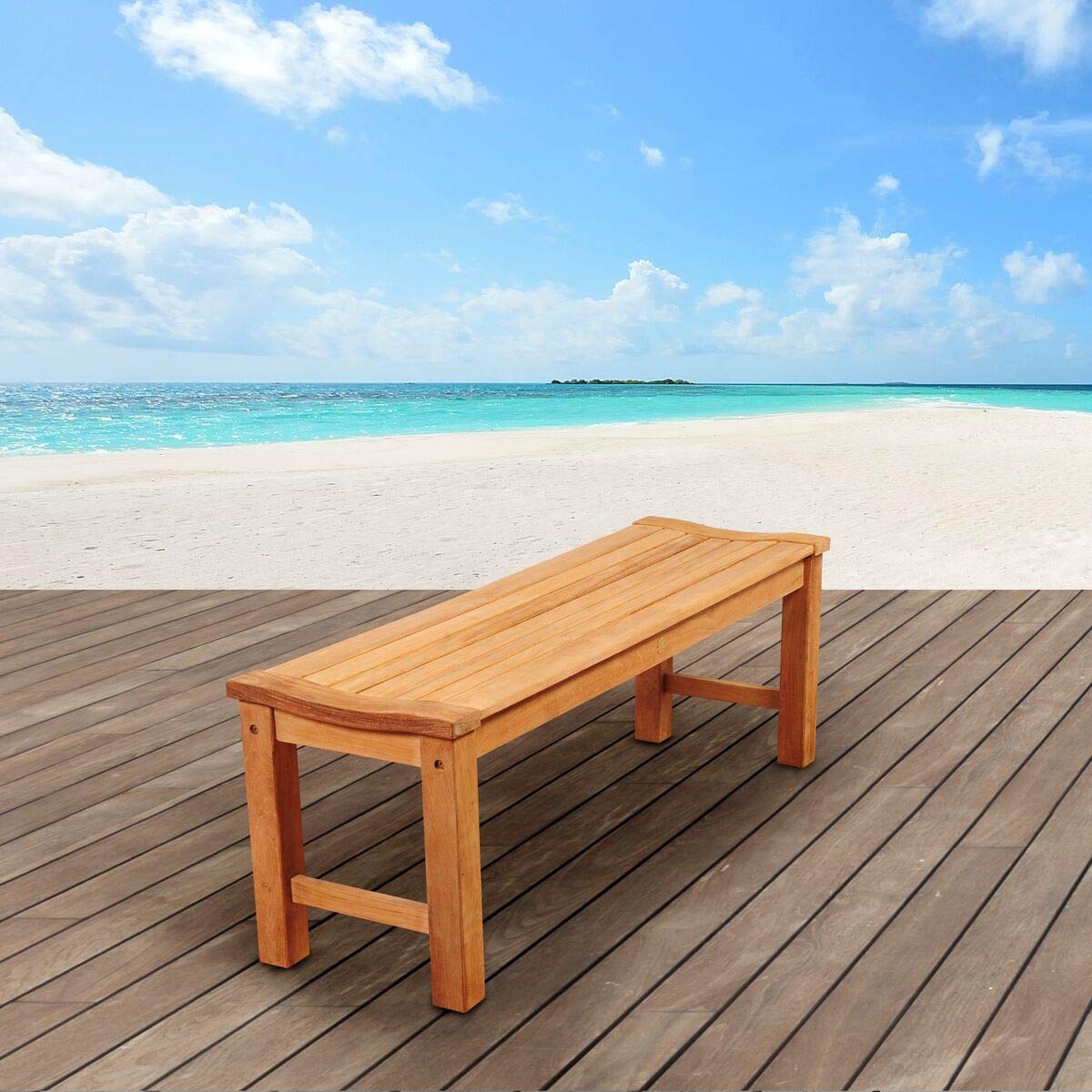 SC RINJBENCH Riverside Teak Backless Bench