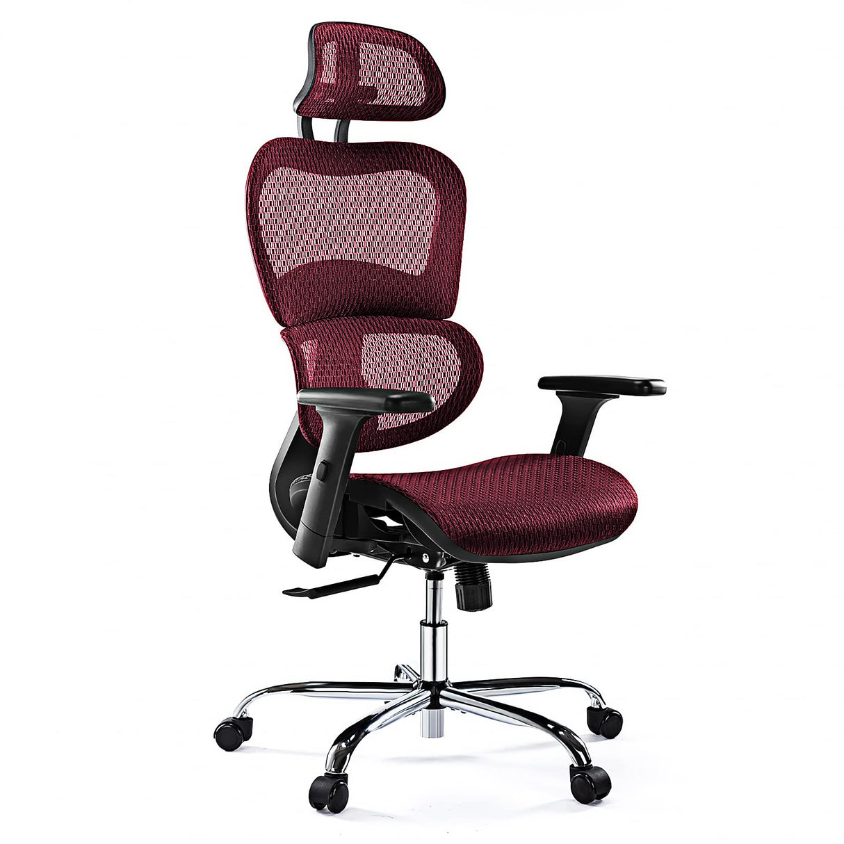 Tall Office 3D Armrests, Lumbar Support and Headrest, Adjustable Rolling