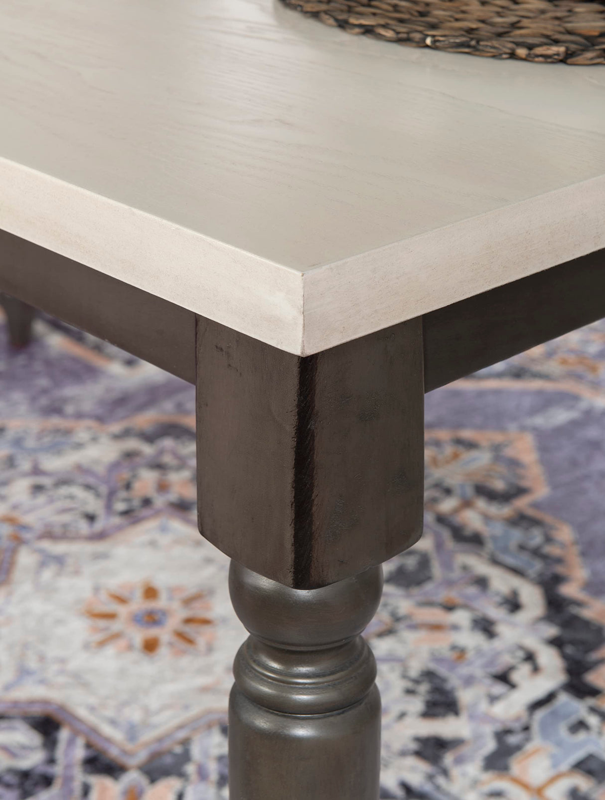 Top Willow Dining Set, Dark Grey & Smokey White