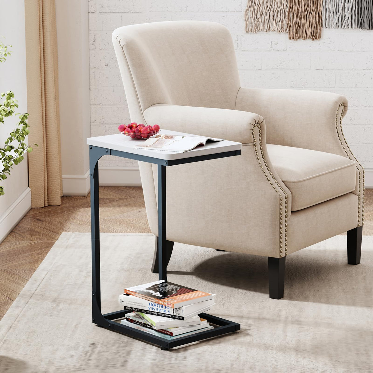 C Table Side Table Set of 2 Living Room Sets C Shaped Couch Tray End Tables Modern