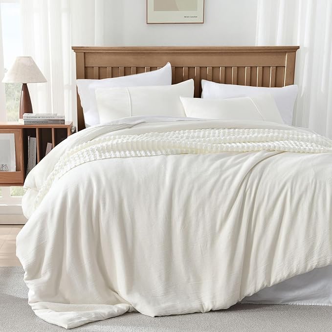 Linen Duvet Cover King Size - Soft Duvet Cover Set