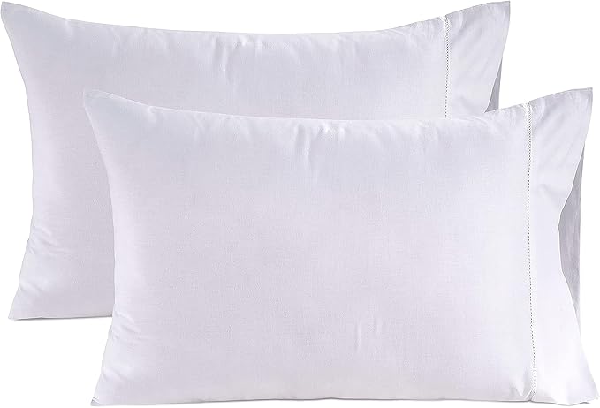 100% Egyptian Cotton Pillow Cases Queen Size Set of 2 (20"x30") - 1000 Thread Count Pillowcases Queen Size