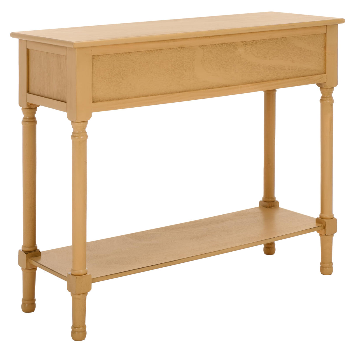 Collection Halton Camel Brown 2-Drawer Console Table for Living Room Foyer Bedroom
