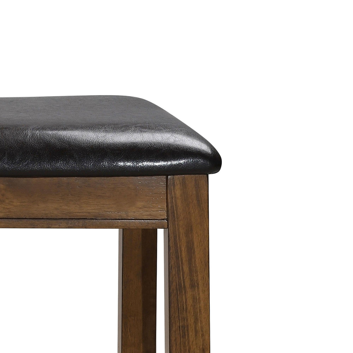 6, Rubber Wood Dining Table with 6 Cushioned Chairs Rustic Kitchen Table, 60" L x 36" W