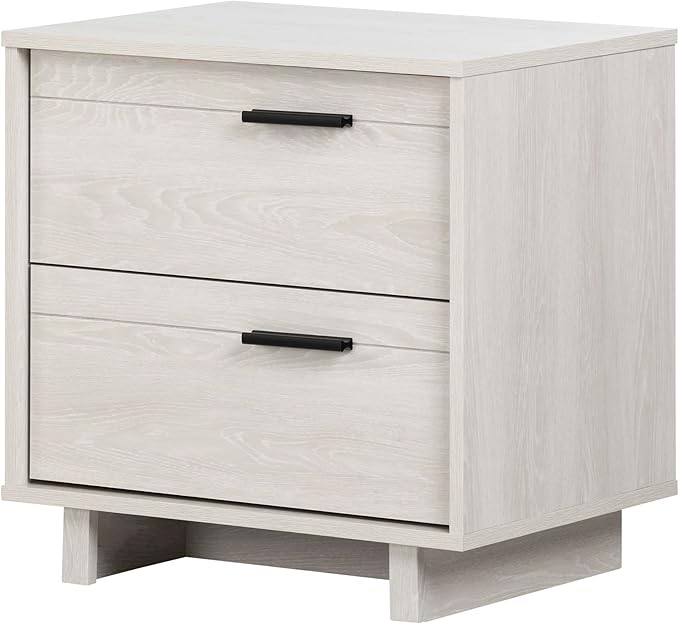 Fynn 2-Drawer Nightstand, 0, 16.5"D x 21.06"W x 23.06"H, Rustic Oak