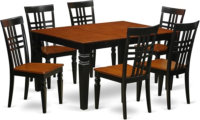 WELG5-BCH-W 5 Piece Dining Set Includes a Rectangle Dining Table with Butterfly Leaf