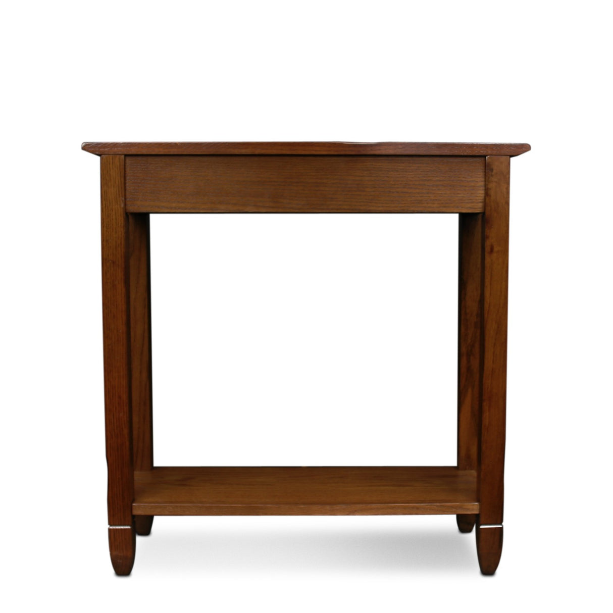 Home 10059 Rustic Slate Tile Hall Console Sofa Table with Shelf, Rustic Oak