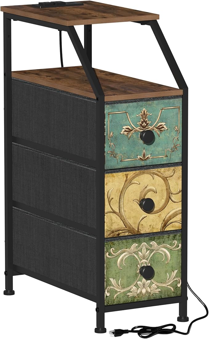 Dresser Tall Skinny Storage Tower Vertical Slim Chest of Drawers