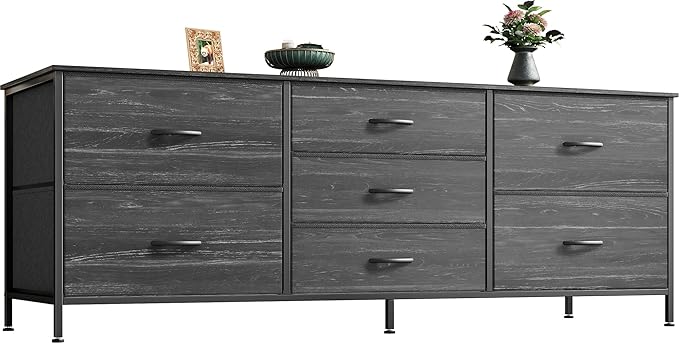 Dresser for Bedroom, 55 Inch Dresser TV Stand