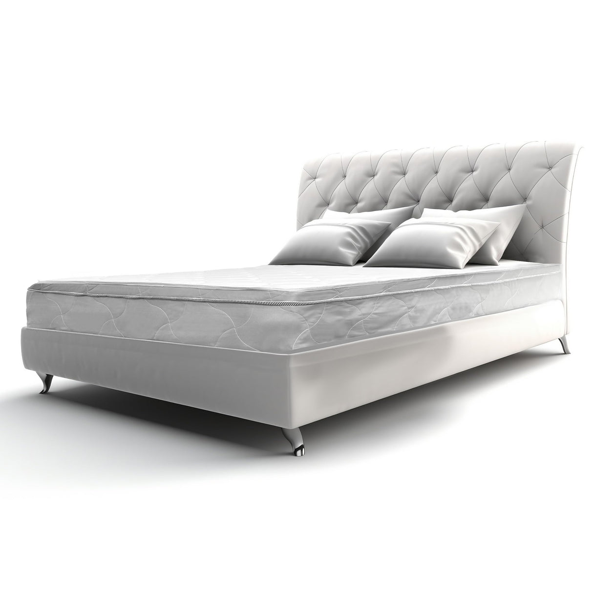 6 Inch Cool Comfort Foam & Spring Hybrid Mattress with Breathable Organic Cotton Cover