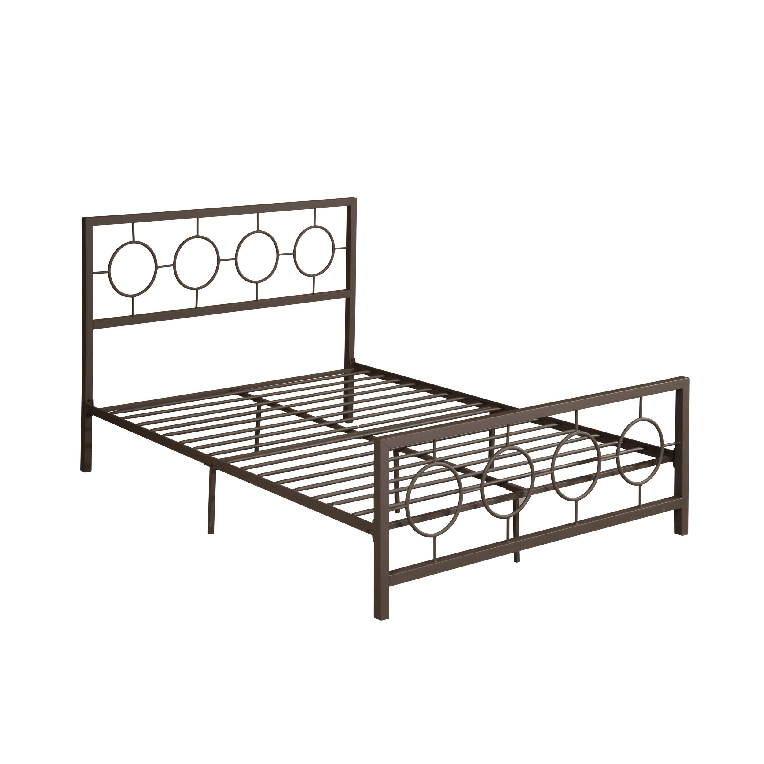 Doris Queen-Size Geometric Platform Bed Frame