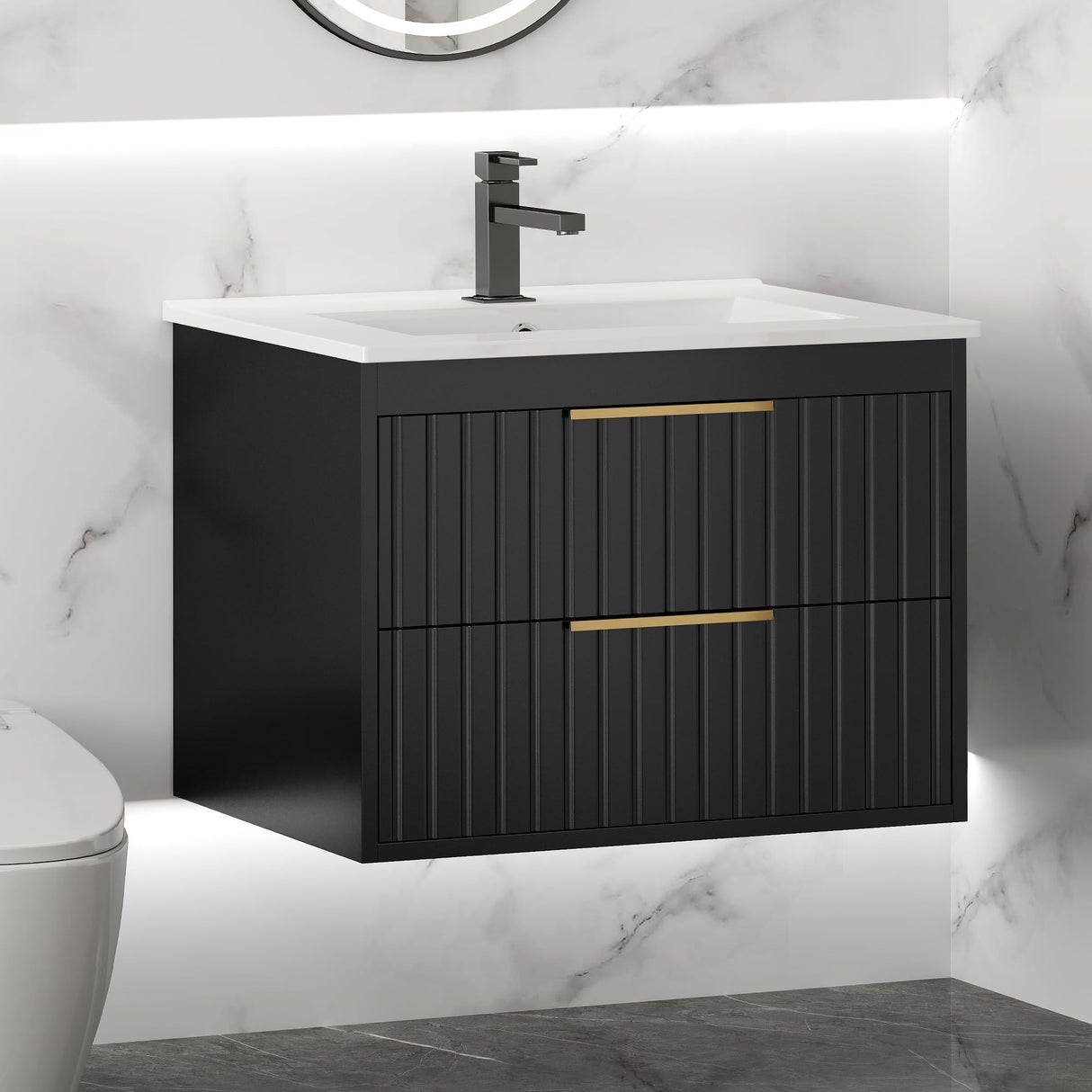 24" Bathroom Vanity Cabinet with Sink Combo