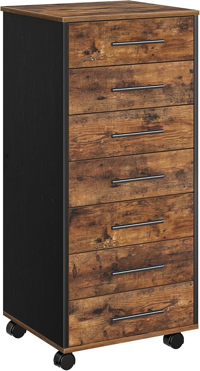 7-Drawer Chest, File Cabinet, Wooden File Cabinet, Office Cabinet with Drawers