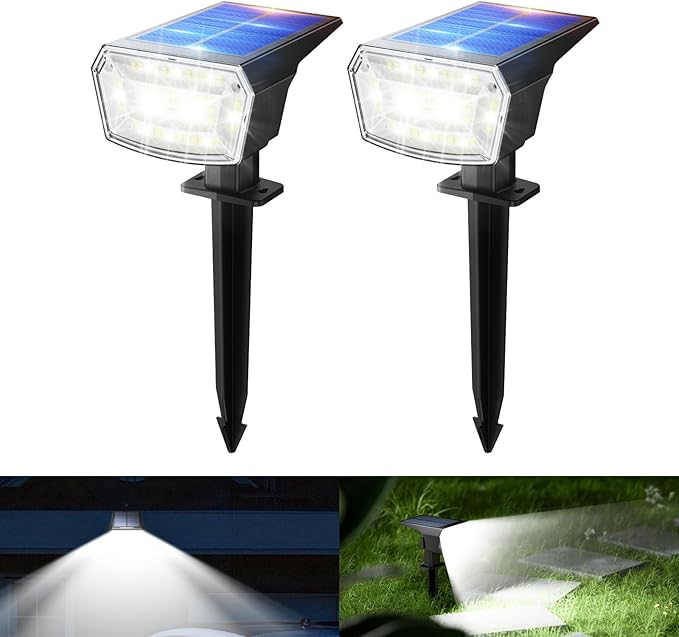59 LED Super Bright Outdoor Solar Lights for Yard, 3 Lighting Modes
