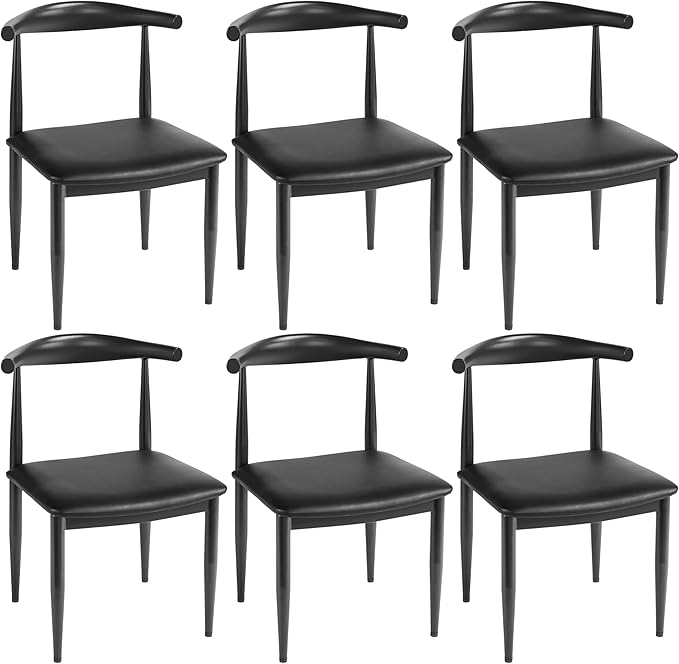 Dining Chairs, Mid Century Dining Chairs Armless with Backrest Modern Kitchen Chairs