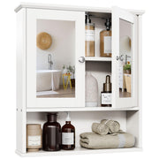 Medicine Cabinets with 1 Open Shelves for Bathroom Organizer or Laundry Room