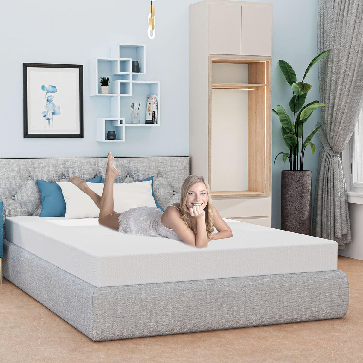 6 Inch Full Size Mattress, Gel Memory Foam Full Mattress, Pressure Relieving