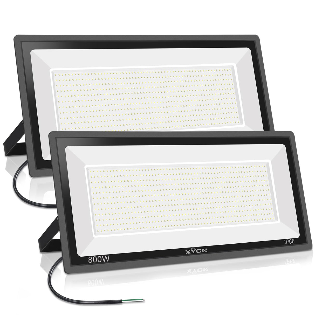800W 2pack LED Flood Lights,3700 watt Equivalent 89500LM Super Bright Outdoor