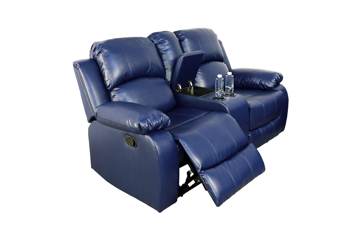 Bonded Leather Recliner Sofa Set 3 PCS Motion Sofa Loveseat Recliner Sofa Recliner Couch Manual