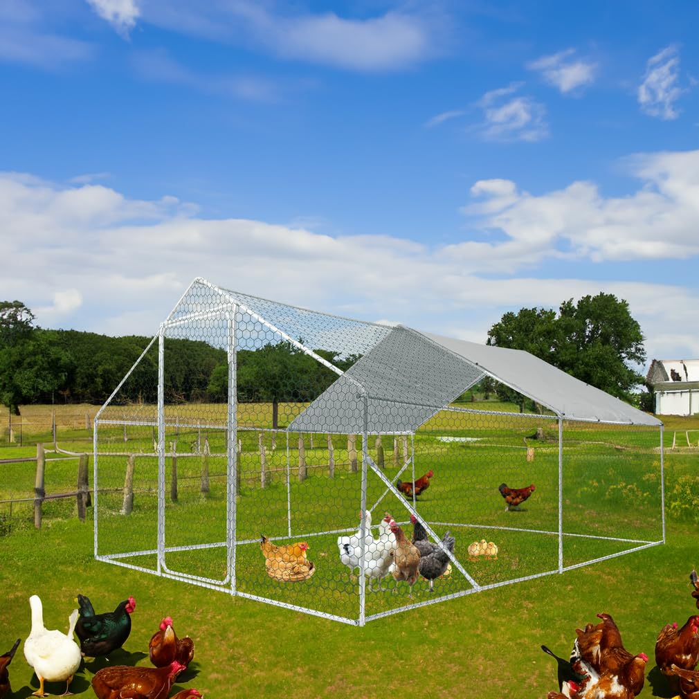 Iron Fortress Modular Chicken Coop with Rain Cover & Custom Mesh Panels