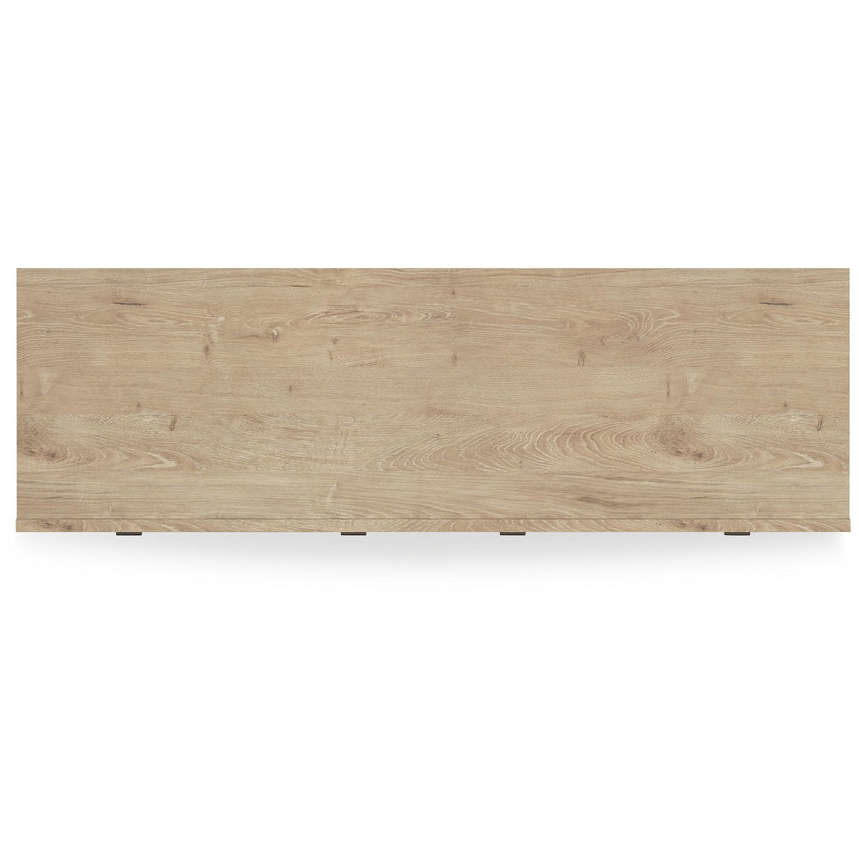 Signature Design by Ashley Cielden Coastal 6-Drawer Dresser with Safety Stop and Textured Cane Details, Light Brown