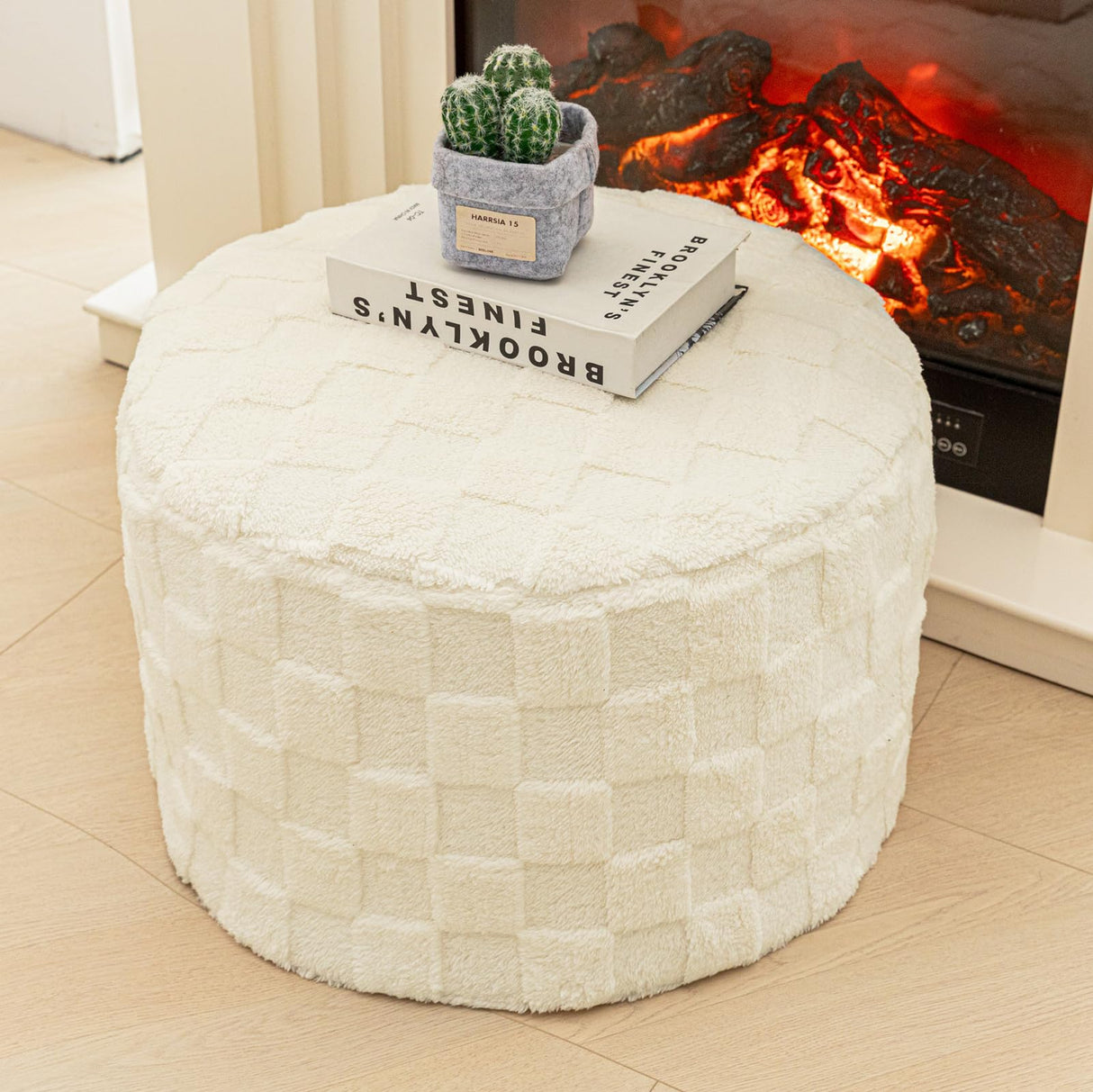 Ottoman Boho Poof Home Decor Floor Pouffe Ottoman Foot Rest
