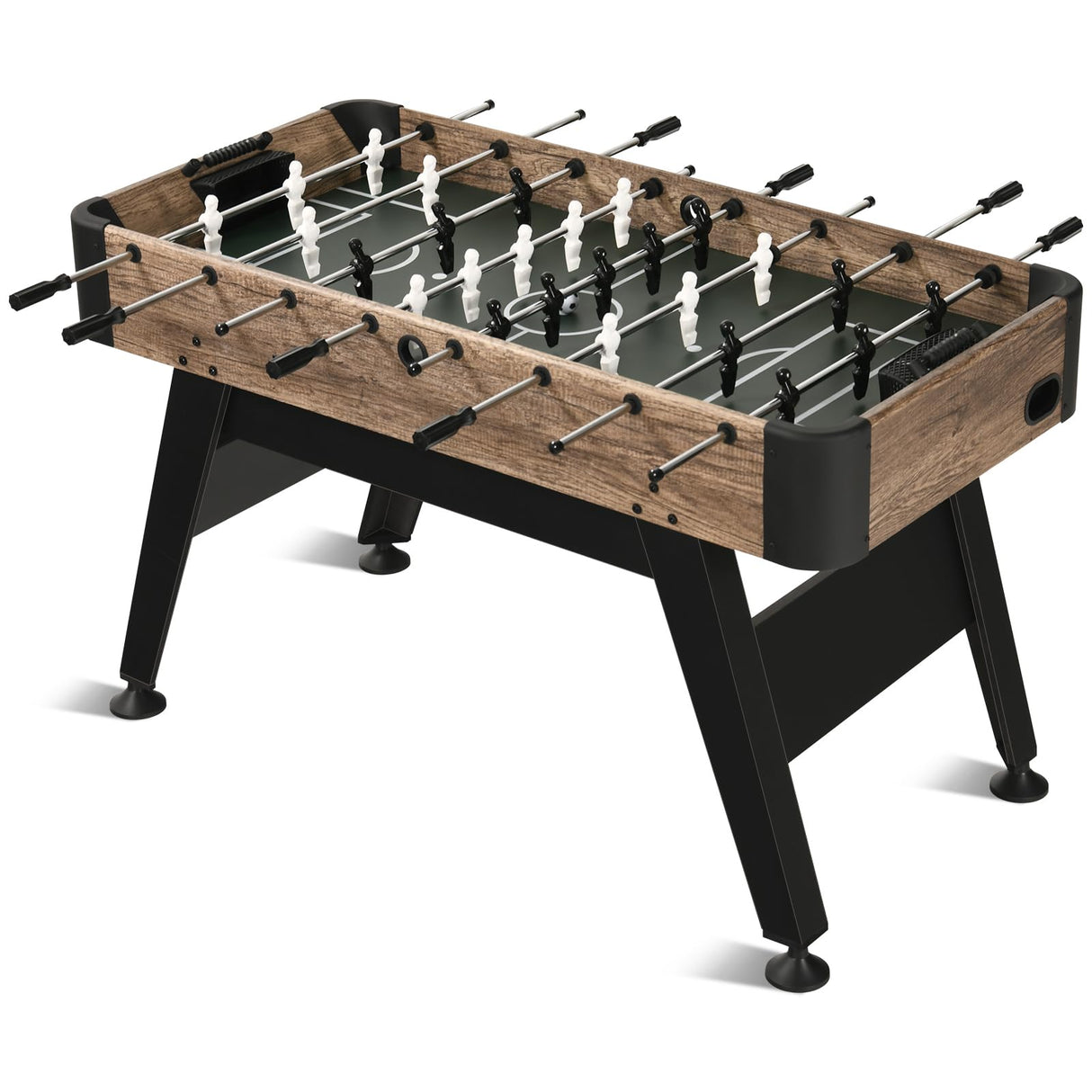 54" Foosball Table, Soccer Games Table Competition Sized Wooden Table Soccer